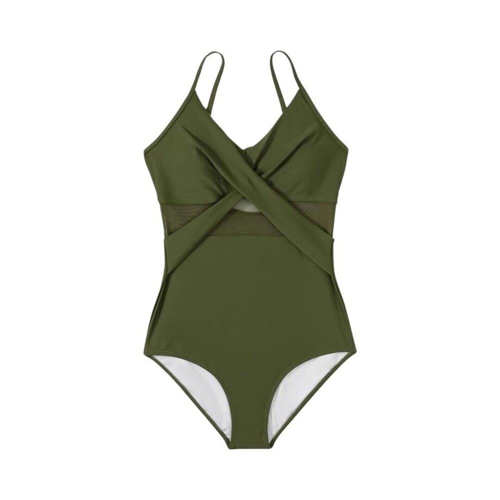 Sheisme One Piece Green‎ Swimsuit Swimwear Sz S